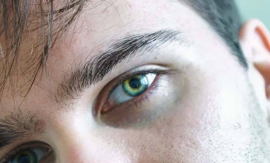 En la imagen: plano cercano de los ojos de un hombre
